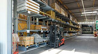 cantilever racking warehouse, rack-clad building