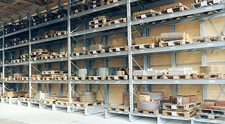 rack-clad warehouse for metal traders